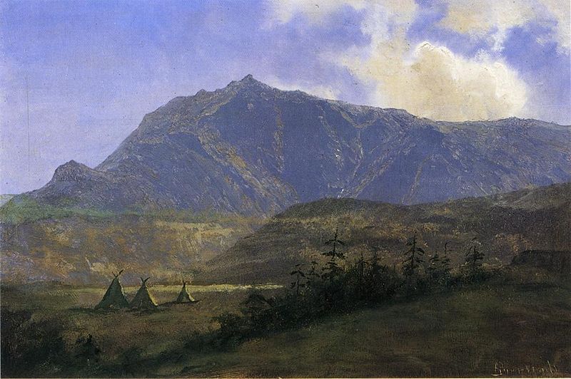 Indian Encampment [Indian Camp in the Mountains]